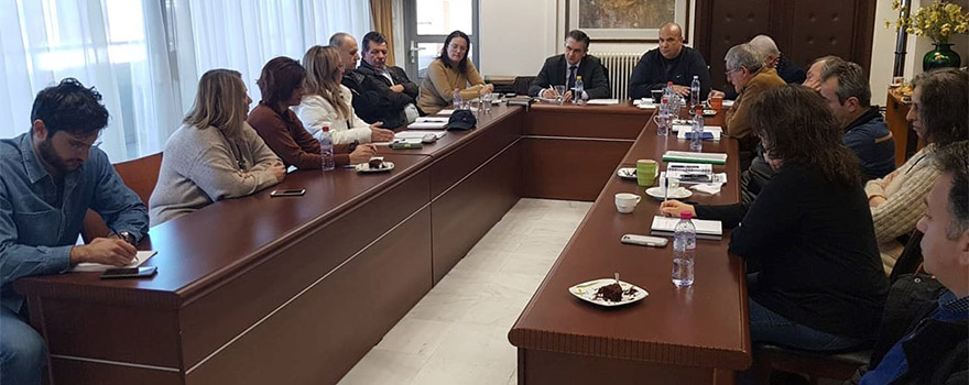 Συνάντηση στελεχών για έργα υποδομής στην Π.Ε. Γρεβενών