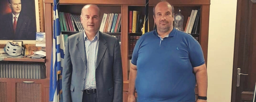Εκτελεστικός γραμματέας κ. Γρηγόρης Γρηγοριάδης και Αντιπεριφερειάρχης Γρεβενών κ. Ιωάννης Γιάτσιος