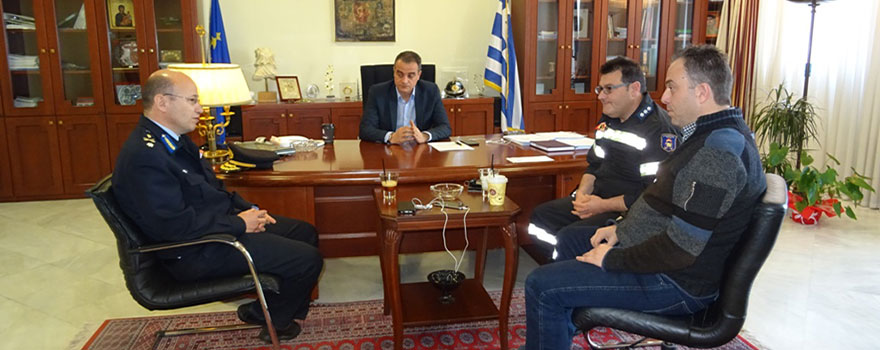 Συνάντηση Περιφερειάρχη Δυτικής Μακεδονίας με το Διοικητή Περιφερειακής Πυροσβεστικής Διοίκησης Δυτικής Μακεδονίας